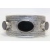 Bangle Cuff Bracelet Sterling Silver 925 Black Onyx Stone Handmade Women C463